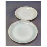 Vtg Fire-King Delphite Blue Glass Saucers