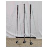 Vintage Golf Driver Clubs Trio