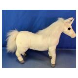 White Hansa Plush Unicorn Soft Toy