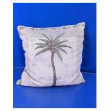 Palm Tree Tapestry Throw Pillow