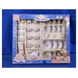 Vintage China Chest 40-Piece Miniature Tea Set