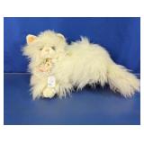 Cream Long-Haired Plush Cat