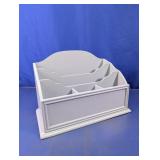 Painted Wood Desk Organizer