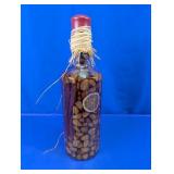 Glass Bottle with Dried Botanical Arrangement