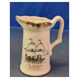 The Mayflower Plymouth Mass Souvenir Pitcher