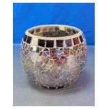 Mosaic Glass LED Flameless Candle Holder