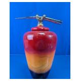 Plastic Apple Decorative Jar w/ Handle Accent