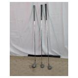 Vintage Golf Club Driver & Wood Trio
