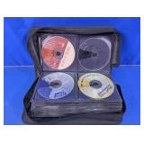 Omnitec Black Zippered CD Storage Binder Case