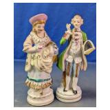 Porcelain Victorian Lady & Gentleman Figurine