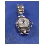 Silver-Tone Tonneau Replica Wristwatch