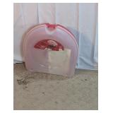 Homz 24-Inch Red Wreath Storage Container