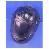 Black Full-Face Motorcycle Helmet