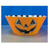 Halloween Jack-O'-Lantern Plastic Serving Bowl