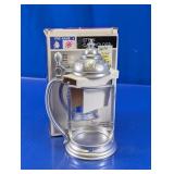 Pre-Game Stein Can Holder with Hinged Lid