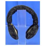 Black Faux Fur Plush Winter Earmuffs