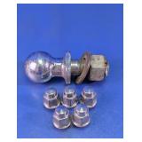 Trailer Hitch Ball & Lug Nut Set