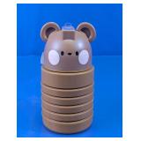 Collapsible Brown Bear Water Bottle