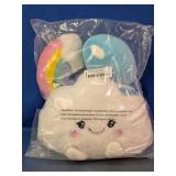 Plush Cloud Rainbow & Raindrop Plushies Set