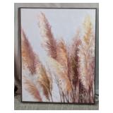 Framed Pampas Grass Canvas Wall Art