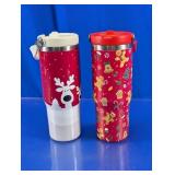Holiday Stainless Steel Travel Tumblers Duo