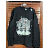 Black Cardinal Christmas Sweatshirt 2XL