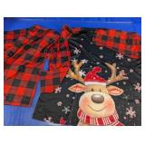 Holiday Reindeer Buffalo Plaid Pajama Set