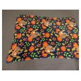 Thanksgiving Turkey Pumpkin Fleece Throw Blanket