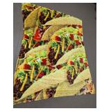 Novelty Taco Graphic Print Fleece Blanket