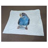 TerryTown Blue Parakeet Fleece Blanket