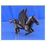 Carved Black Onyx Pegasus Figurine