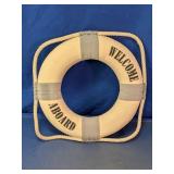 Welcome Aboard Decorative Life Preserver
