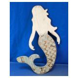 Wooden Mermaid Wall Decor