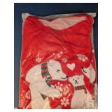 Christmas Polar Bear Red Pajama Top 2XL
