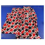 2XL Playing Card Diamond Pattern Pajama Set