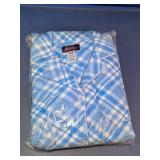 Angelina 2XL Blue Plaid Sleepwear