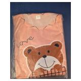 Teddy Bear 2XL Peach Graphic Pajama Sleepwear