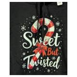 Gildan Sweet But Twisted 2XL Christmas Hoodie