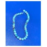 Faux Turquoise Bead Necklace