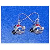 Disney Mickey Mouse Christmas Dangle Earrings