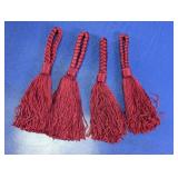 Burgundy Decorative Key Tassels