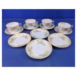 Royal Derby China Floral Teacup & Saucer Set