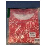 Red Snowflake Print Crewneck T-Shirt