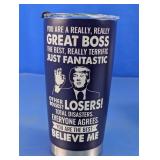 Aurahouse Funny Boss 20 oz Stainless Tumbler