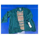Alfred Dunner Emerald Isle 2-Pc Top & Cardigan