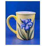 Floral Blue & Yellow Mug
