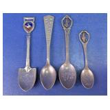 Texas, Las Vegas, Florida & Kennedy Souvenir Spoon