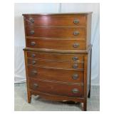 Vintage Mahogany Chest on Chest Dresser