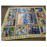 The Smurfs Patchwork Graphic Quilted Blanket