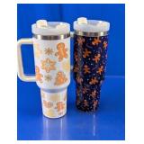 Gingerbread Christmas Tumblers w/ Plush Duo